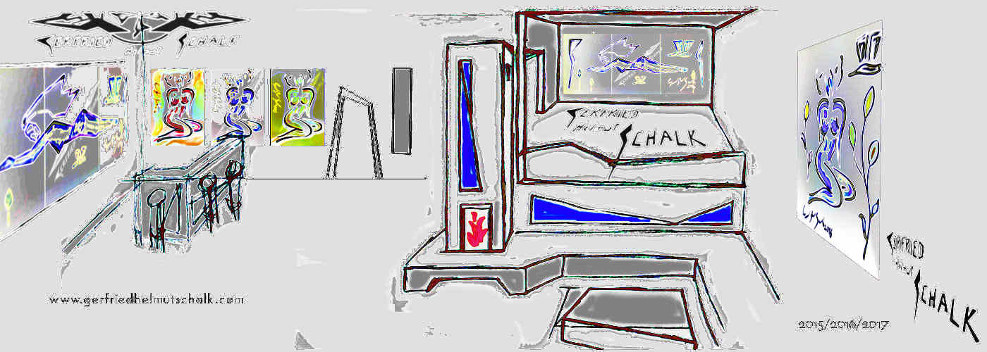 Kachelofen Kunst und Architektur Entwurf-2-Etagen Kamin Acrylbilder